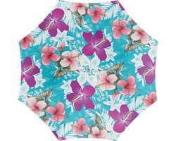 Strandparasol hibiscus 180 cm nylon