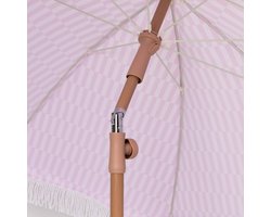 Strandparasol outdoor UPF 50+ 210 x 180 cm Roze