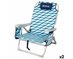 Strandstoel Aktive 50 x 80 x 58 cm (2 Stuks)