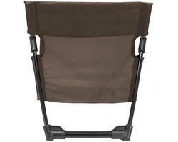 Strandstoel, ultralichte opvouwbare stoel, gemaakt van aluminiumlegering en polyester, met een draagvermogen tot 100 kg! Draagbare opvouwbare stoel met opbergtas, geschikt voor buitenactiviteiten, bruin.