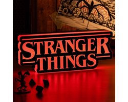 Stranger Things Shaped Logo Light – 30 cm Wand‑ of Bureaulamp met USB‑ of Batterijvoeding, Phase & Pulse Lichtmodi, Officieel Gelicentieerde Netflix Merchandise- Paladone
