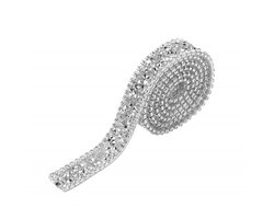 Strass Lint - Hoogwaardig Materiaal - Decoratie Lint - 1 Yard - 15 mm Breed - Veilig en Duurzaam - Geschikt voor Bruiloft en Verjaardag - Decoratielint