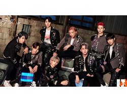 StrayKids K*PoP Groot Metalen Wandbord, Maat:40x30 cm - Bands-Artiest-Muziek-Werkplaats-Garage-Classic Car-oldtimer-Man Cave-Wandbord Mancave-Kroeg decoratie-Tekstbord-Metalen wanddecoratie