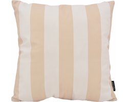 Streep Crème/Beige Kussenhoes | 45 x 45 cm | Katoen/Polyester
