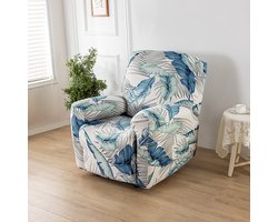 Stretch all inclusive chaise longue set rocking chaise set sofa set beschermhoes verdikte stoffen bekleding voor losse chaise longue, 1 stuk, stijl 6