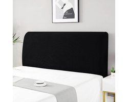 Stretch Headboard Cover 150-170cm Black - Padded Headboard Cover hoofdbord hoes elastische