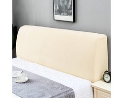 Stretch Headboard Cover for Padded Headboard - 180-200cm - Cream hoofdbord hoes elastische