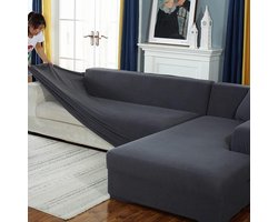 Stretch Hoekbankhoezen en Bankovertrek - Geschikt voor 2, 3 en 4 Zits Banken - Wasbaar & Anti-Vlek