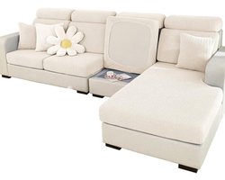 Stretch Sofa Cover - Universele Elastische en Antislip Hoes voor L-vormige Bank en Meubelhoes, Bescherming voor Bankkussens en Interieurdecoratie