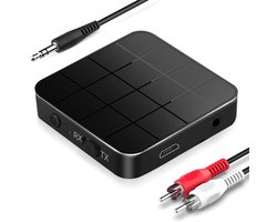 Strex Bluetooth Transmitter & Receiver 2 in 1 - BT 5.0 - 3.5MM AUX / RCA - Bluetooth Zender - Bluetooth Ontvanger - Bluetooth Transmitter - Bluetooth Receiver