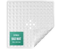 Strex Douchemat Antislip - 53x53 cm - Badmat Antislip voor in Bad met Zuignappen - Antislipmat