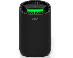 Strex Luchtontvochtiger - Compact en Stil - Mini Luchtontvochter - 600ml/dag - Zwart