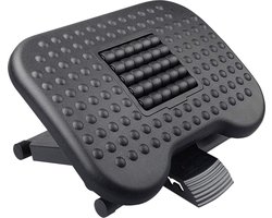 Strex Voetensteun Ergonomisch met Massagerollers - Verstelbaar - Anti-Slip - Voeten Steun Bureau
