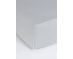 Strijkvrij Boxspring Katoen Hoeslaken Zilver 90/100x200