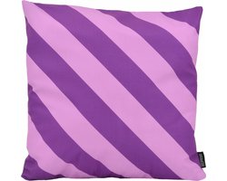 Stripe Paars/Lichtpaars Strepen Kussenhoes | Katoen/Polyester | 45 x 45 cm