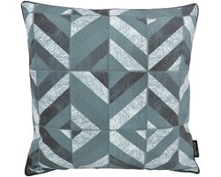 Stripe Patchwork #4 Kussenhoes | 45x45 cm | PU Leder