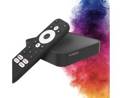 STRONG - Streaming Box Android TV 4K UHD - Leap-S3 - Chromecast ingebouwd - Google Voice Assistant compatibel - Dolby Atmos & Dolby Vision - Gemakkelijk te installeren - Zwart