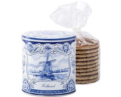 Stroopwafels in Blik – 12x Stroopwafelblik | Hollandse Stroopwafels Cadeau & Relatiegeschenk