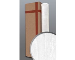 Structuur behang EDEM 83005BR60 overschilderbaar vliesbehang gestructureerd in hout look mat wit 1 doos 4 rollen 106 m2