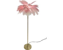 Struisvogel Veer Vloerlamp Goud Ijzer Art Vloerlamp Roze Struisvogel Lamp Slaapkamer Lamp Nordic Creatieve Decoratie Vloerlamp