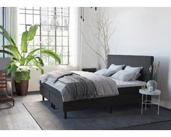 Studio - Boxspring - Pieter met geïntegreerde topper - 180x200 cm - Zwart