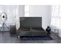Studio - Boxspring - Pieter met geïntegreerde topper - 200x200 cm - Antraciet