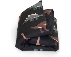 Studio Ditte Dekbedovertrek Dinosaurus Junior 120x150cm - Zwart