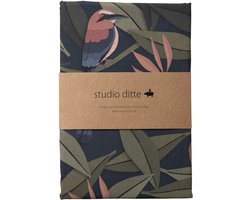 Studio Ditte Dekbedovertrek - Vogel - 140 x 220 cm - Blauw