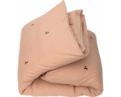 Studio Ditte Red Cherries Dekbedovertrek Nude 140 x 200 cm