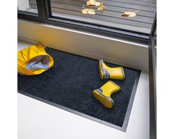 Studio M Deurmat - Deurmat Binnen - Droogloopmat - 50x80 cm - Classic Pro - Zwart - Schoonloopmat - Antislip Deurmat - Extra Sterk - Gemaakt in Benelux