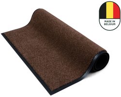 Studio M Deurmat - Deurmat Binnen - Droogloopmat - 80x120 cm - Color Pro - Bruin - Schoonloopmat - Antislip Deurmat - Extra Sterk - Gemaakt in België