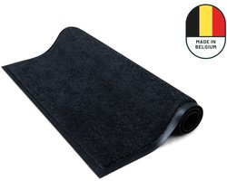 Studio M Deurmat - Deurmat Binnen - Droogloopmat - 90x150 cm - Classic Pro - Zwart - Schoonloopmat - Antislip Deurmat - Extra Sterk - Gemaakt in België