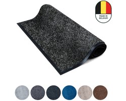 Studio M - Deurmat - Droogloopmat - Deurmat binnen - 120X180 cm - Grijs - 7 maten - 6 kleuren - Deurmatten gemaakt in België