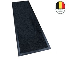 Studio M Deurmat - Droogloopmat - Keukenloper - 60x180 cm - Classic Pro - Zwart - Deurmat Binnen - Schoonloopmat - Loper Tapijt - Antislip - Extra Sterk - Gemaakt in Benelux