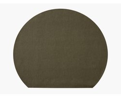 Studio Round placemats, tafelmatten set, natuurlijk materiaal, 43 x 36 cm, 4 stuks, moss/sand