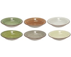 Studio Tavola Diepe Borden Deep Forest ø 21 cm - Diepe borden voor pastagerechten - Diepe borden voor soepen - Vaatwasserbestendig - Ovenbestendig - Aardewerk - 210 x 50 mm - Servies - Borden