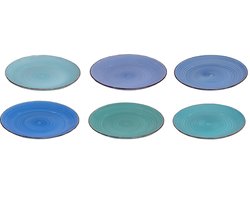 Studio Tavola Dinerborden Ocean Blue ø 26.5 cm - 6 stuks