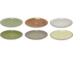 Studio Tavola Ontbijtborden / Dessertborden Deep Forest ø 19 cm - 6 stuks