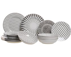 Studio Tavola Serviesset Black Sailor - 18-delig / 6 personen