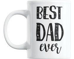Studio Verbiest - Mok met tekst - Vaderdag - Best dad ever (14) - 300ml ( Vader / Papa / Cadeau / Koffie / Thee )