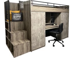 Study Hoogslaper met Kast en Bureau