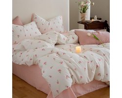 Stunq® Beddengoed Set met Bloemenpatroon en Omkeerbaar Ontwerp voor Rustgevende Slaapervaring