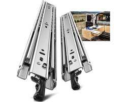 Stunq® Volledig Uittrekbare Ladegeleider Met Vergrendeling Voor Zware Belasting Tot 68 Kg, 300 mm, 1 Paar