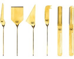 Style de Vie kaasmessenset 6-delig - goud