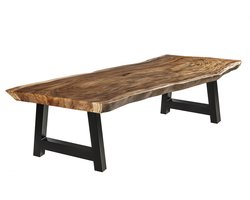 Suar Tuintafel 300 x 90 - Stalen A Poten + Tijdelijk Gratis Onderhoudspakket - inclusief montage