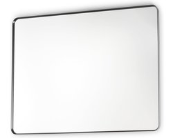 Sub 148 spiegel 80x60 cm ronde hoeken met lijst, matgoud