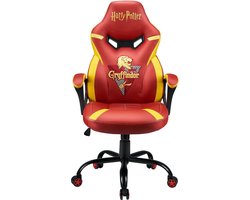 Subsonic Gamestoel - Junior Gamestoel Harry Potter Hogwarts - Verstelbare Hoogte en Rugleuning - Rood/Goud - SA5573-H1