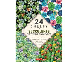 Succulents Gift Wrapping Paper - 24 sheets