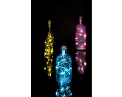 Suck Uk Flesverlichting Draad Led Usb 7 X 2,4 Cm Kurk Wit/bruin