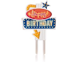 Suck UK Happy Birthday Caketopper Met Verlichting